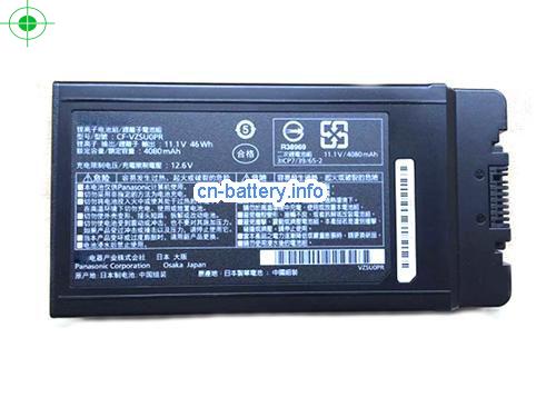 11.1V PANASONIC CF-VZSU0KJS 电池 4080mAh, 46Wh 