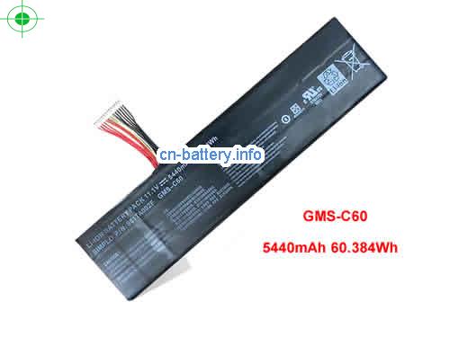  5440mAh, 60.384Wh 高质量笔记本电脑电池 Msi GMS-C60, 961TA002F, 3ICP8/38/83-2, 