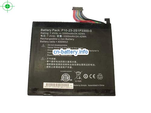 7.4V SIMPLO P10-23-2S1P3300-0 电池 3300mAh