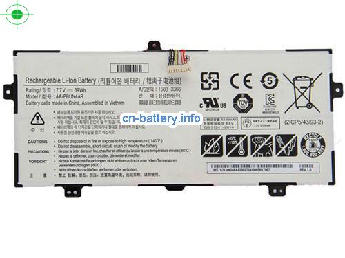 7.7V SAMSUNG AAPBUN4AR 电池 5120mAh, 39Wh 