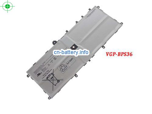 7.5V SONY VGP-BPS36 电池 6320mAh, 48Wh 