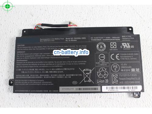 10.8V TOSHIBA P55W-5204 Battery 3860mAh