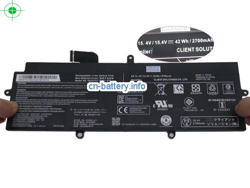 15.4V TOSHIBA PORTEGE A30-E-10N Battery 2700mAh