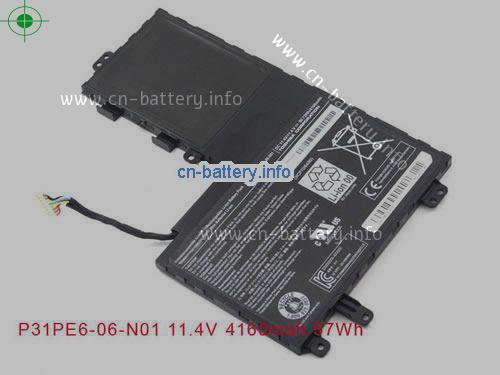 11.4V TOSHIBA P31PE6-06-N01 电池 4160mAh, 50.73Wh 