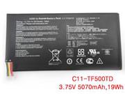 原厂 ASUS C11TF500TD 笔记本电脑电池 Li-ion 3.75V 5070mAh, 19Wh 