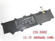 原装ASUS PU500CA-XO002X 电池Li-Polymer 11.1V 4000mAh, 44Wh 