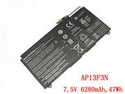 原装ACER ASPIRE S7-393-55208G25EWS 电池Li-Polymer 7.5V 6280mAh, 47Wh 