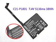 原装ASUS TRANSFORMER AIO P1801-B062K 电池Li-ion 7.4V 5136mAh, 38Wh 