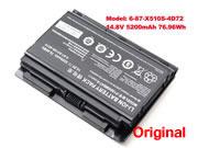 Original笔记本电脑电池  5200mAh, 76.96Wh  METABOX Pro P170SM-A, PM150EM, P151EM1, P150SM, 