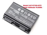 Original笔记本电脑电池  5200mAh, 76.96Wh  METABOX Pro P170SM-A, 