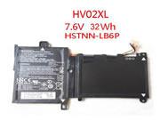 原厂 HP HV02XL 笔记本电脑电池 Li-ion 7.6V 32Wh