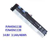 原厂 LENOVO ASM P/N 45N1138 笔记本电脑电池 Li-ion 14.8V 3100mAh, 46Wh 