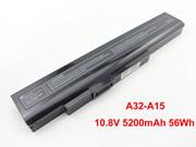 MSI A32-A15 笔记本电脑电池 Li-ion 10.8V 5200mAh, 56Wh 