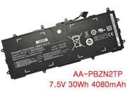 原厂 SAMSUNG AA PBZN2TP 笔记本电脑电池 Li-Polymer 7.5V 4080mAh, 30Wh 