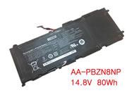 原厂 SAMSUNG AA-PBZN8NP 笔记本电脑电池 Li-Polymer 14.8V 80Wh