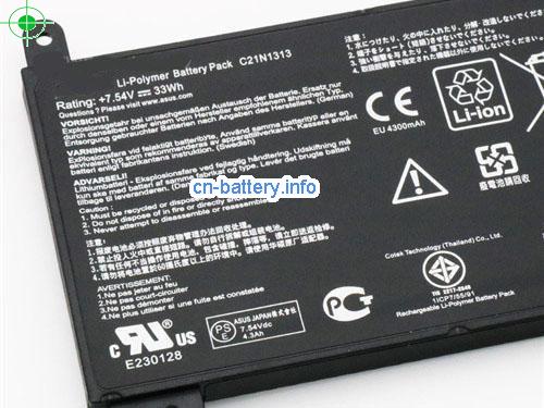  image 2 for  C21N1313 laptop battery 