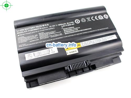  image 1 for  Clevo 6-87-p180s-427 P180hmbat-3 P180hmbat-8 Clevo P180hmbat-8 系列 笔记本电池 5900mah  laptop battery 