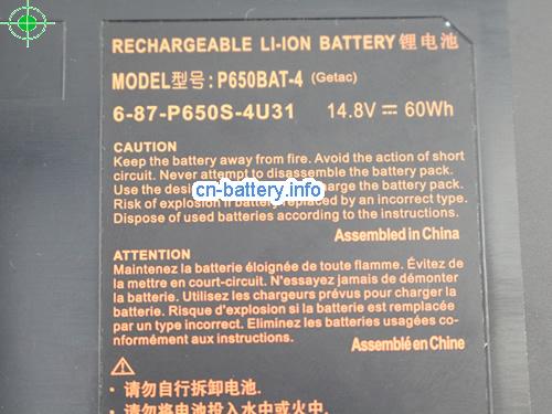  image 2 for  P650BAT-4 laptop battery 