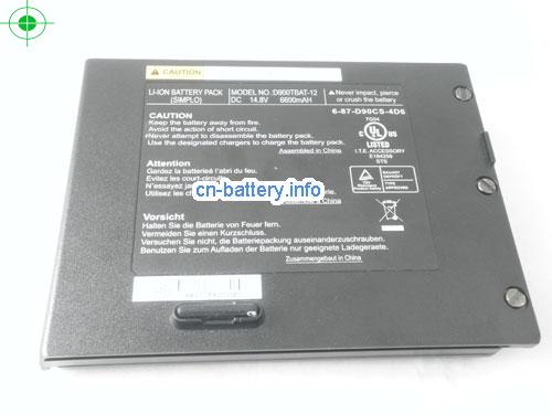  image 4 for  Clevo D900tbat-12, 6-87-d90cs-4d6, Portanote D900 D900k 电池 6600mah 12-cell  laptop battery 