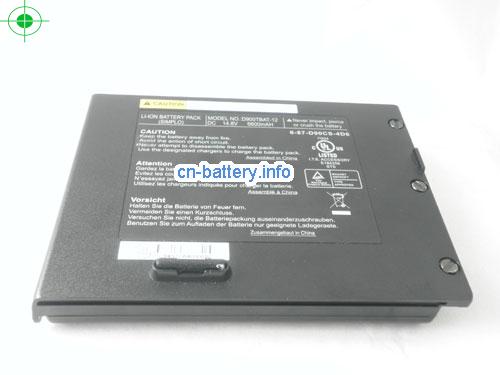  image 5 for  Clevo D900tbat-12, 6-87-d90cs-4d6, Portanote D900 D900k 电池 6600mah 12-cell  laptop battery 