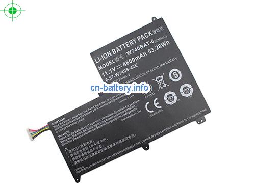  image 1 for  6-87-W740S-42E1 laptop battery 