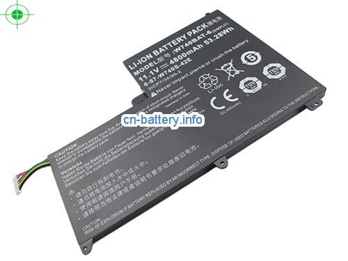  image 2 for  6-87-W740S-42E1 laptop battery 