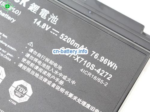  image 5 for   5200mAh, 76.96Wh 高质量笔记本电脑电池 Metabox Pro P170SM-A,  laptop battery 