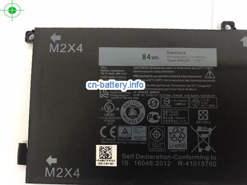  image 2 for  原厂 Dell 4gvgh Rrcgw 电池 84wh 11.4v 7260mah  laptop battery 