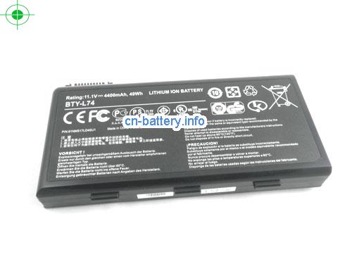  image 5 for   4400mAh, 49Wh 高质量笔记本电脑电池 Celxpert BTY-L74, 91NMS17LD4SU1,  laptop battery 