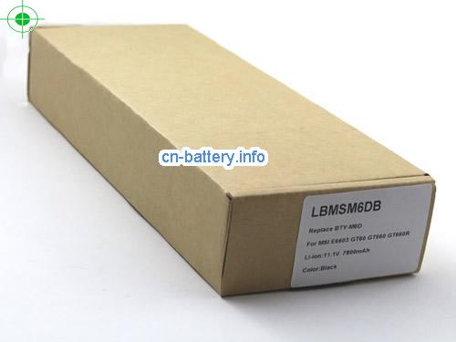  image 5 for  原厂 Bty-m6d 笔记本电池  Msi Gx660r E6603 Gt70 Gt780 Gx660 Gt60 Gt70 Gx680 系列 9 Cells  laptop battery 