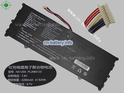  image 1 for  原厂 Na125s Pl2983122 电池 Nuvision 7.6v 31.92wh  Encite Book 12 Plus  laptop battery 