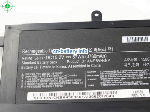  image 2 for  Samsung Aa-pbvn4np Pbvn4np 电池  Samsung 670z5e 笔记本 57wh  laptop battery 