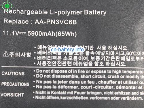  image 3 for  Rech11.1v 5900mah Aa-pn3vc6b 电池 Aa-pn3nc6f  Samsung Qx 410 Qx310   laptop battery 