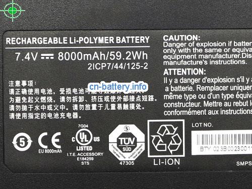  image 5 for  可充电 2icp7/44/125-2 电池  Xplore Ix101b2 Xslate B10 7.4v 8000mah  laptop battery 