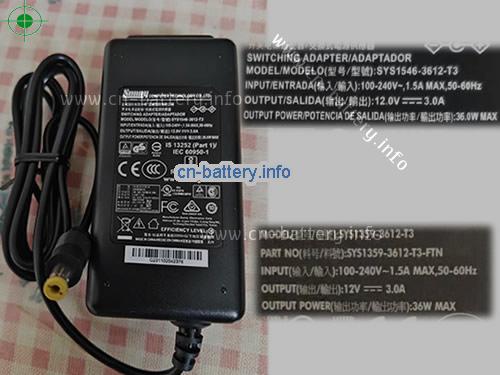 sunny SYS1359-3612-T3-FTN电源12V 3A 36W