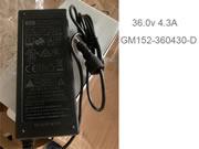 GVE 36V 4.3A Laptop AC Adapter 笔记本电源，笔记本电源5.5 x 2.5mm 