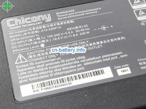  image 4 for  CHICONY 19.5V 11.8A笔记本适配器，笔记本电脑充电器在线網購,CHICONY19.5V11.8A230W-5.5x2.5mm 