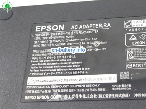  image 3 for  EPSON 24V 2.1A笔记本适配器，笔记本电脑充电器在线網購,EPSON24V2.1A50W-2tip 