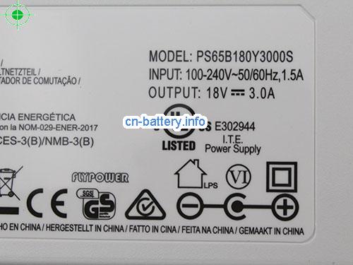  image 2 for  FLYPOWER 18V 3A笔记本适配器，笔记本电脑充电器在线網購,FLYPOWER18V3.0A54W-5.5x2.5mm-W 