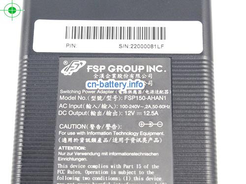  image 2 for  FSP 12V 12.5A笔记本适配器，笔记本电脑充电器在线網購,FSP12V12.5A150W-6.5x3.0mm 