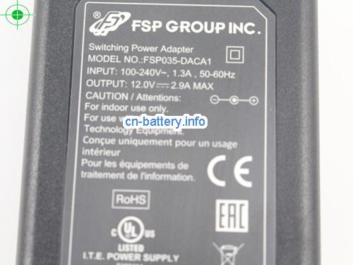  image 2 for  FSP 12V 2.9A笔记本适配器，笔记本电脑充电器在线網購,FSP12V2.9A35W-5.5x2.5mm 