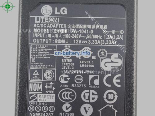  image 4 for  LG 12V 3.33A笔记本适配器，笔记本电脑充电器在线網購,LG12V3.33A40W-6.5x4.0mm 