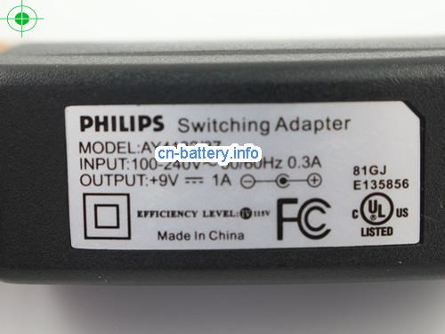  image 3 for  PHILIPS 9V 1A笔记本适配器，笔记本电脑充电器在线網購,PHILIPS9V1A9W-4.0x1.7mm 