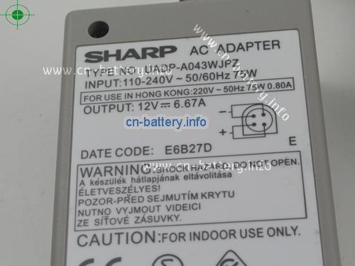  image 3 for  SHARP 12V 6.67A笔记本适配器，笔记本电脑充电器在线網購,SHARP12V6.67A80W-4pin-G 