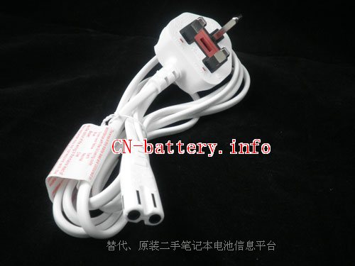 UK white 1.8m C7 Adapter Power cable